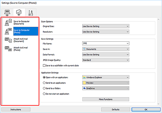 Canon Inkjet Manuals Gx6000 Series Setting Up Operation Panel With Ij Scan Utility Windows 1493